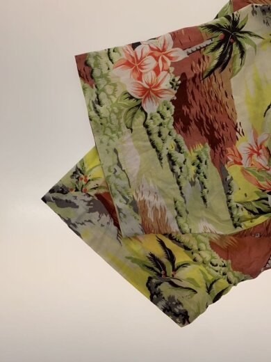 商品画像：アロハシャツ/M/コットン/マルチカラー/総柄/紺タグ/オールド 5