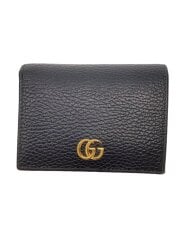 カードケース_GGマーモント/レザー/BLK/レディース