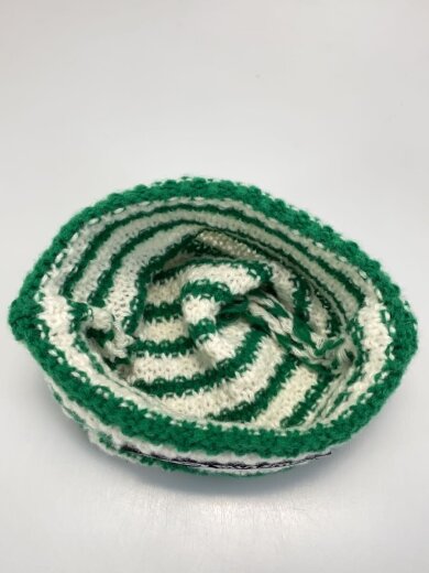 商品画像：yurufuwagang/ニットキャップ/--/WHT/ボーダー/レディース/AKUMA KNIT CAP 3