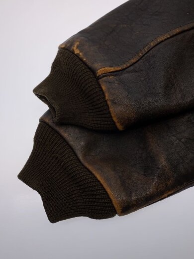 商品画像：レザージャケット・ブルゾン/S/レザー/BRW/無地/A-2 4