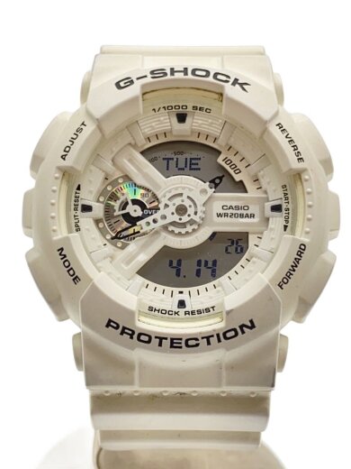 商品画像：クォーツ腕時計・G-SHOCK/デジアナ/ラバー/WHT/WHT 1