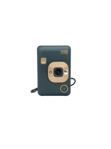 商品画像：コンパクトデジタルカメラ instax mini INSTAX MINI LIPLAY ELEGANT BLACK 1