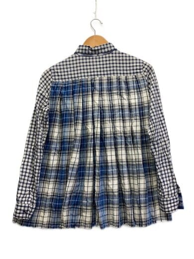 商品画像：長袖シャツ/--/コットン/NVY/チェック 2