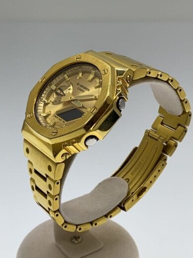 商品画像：クォーツ腕時計_G-SHOCK/フルメタルカスタム/カシオーク/デジアナ/GLD/GLD/SS// 2