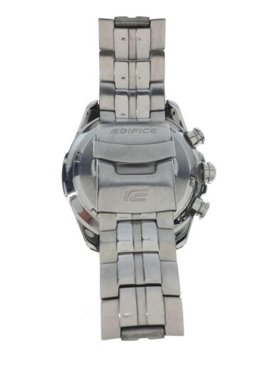 画像：CASIOクォーツ腕時計/アナログ/ステンレス/BLK/SLV/SS/EF-565RBJ5