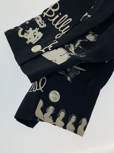 商品画像：長袖シャツ/XL/レーヨン/BLK/総柄/03-5708-5277 6