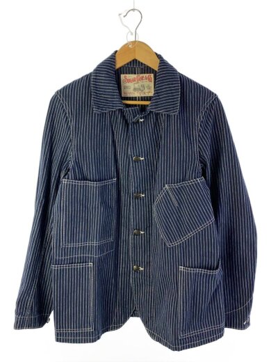商品画像：カバーオール/36/コットン/ネイビー/ストライプ/SC14086 1