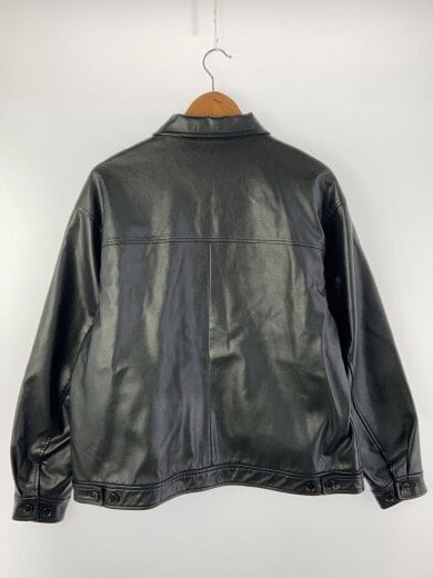 商品画像：レザージャケット・ブルゾン/M/フェイクレザー/ブラック/92-18-0461-247 2