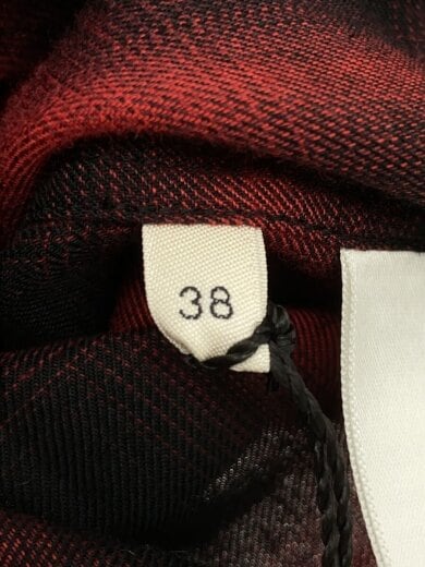 商品画像：長袖シャツ/38/レーヨン/RED/チェック/2C027054D 4