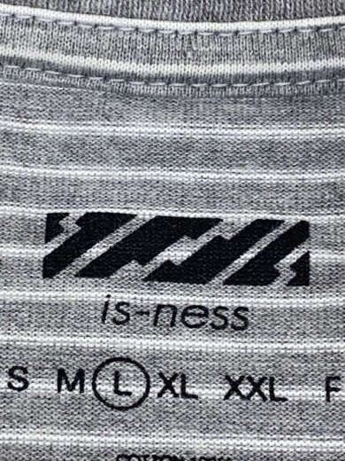 商品画像：長袖Tシャツ/L/コットン/GRY/ボーダー 3