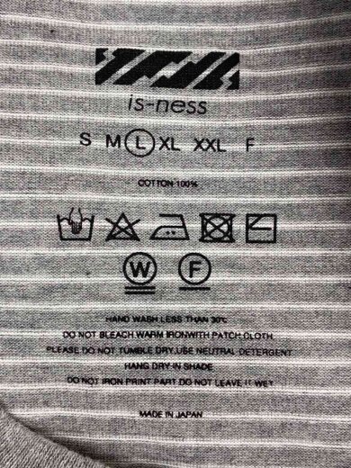 商品画像：長袖Tシャツ/L/コットン/GRY/ボーダー 4