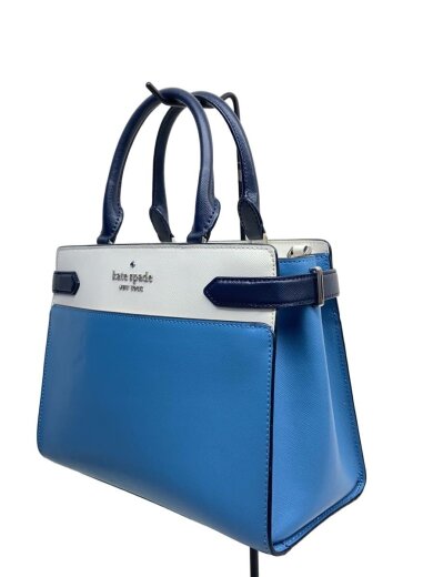 商品画像：バッグ/レザー/BLU/無地/D411// 2