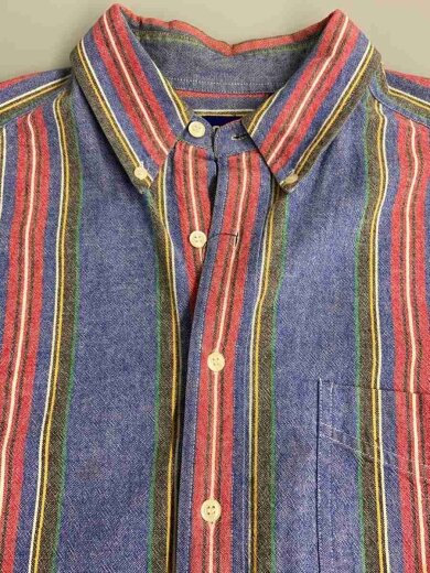 商品画像：長袖シャツ/XL/コットン/IDG/ストライプ 5