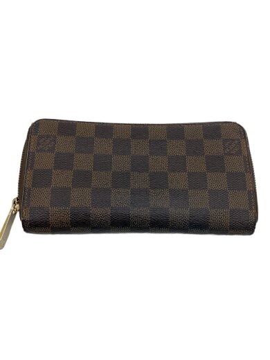 商品画像：2)ジッピー・ウォレット_ダミエ・エベヌ_BRW_ブラウン/PVC/BRW/総柄/レディース 1