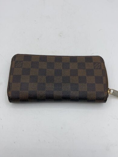 商品画像：2)ジッピー・ウォレット_ダミエ・エベヌ_BRW_ブラウン/PVC/BRW/総柄/レディース 2