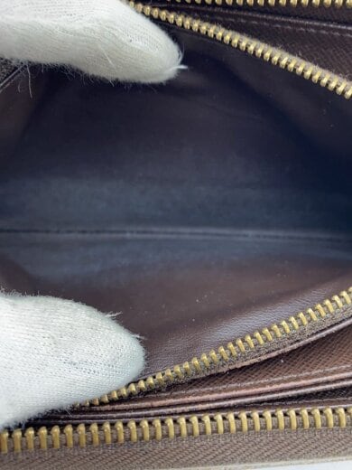 商品画像：2)ジッピー・ウォレット_ダミエ・エベヌ_BRW_ブラウン/PVC/BRW/総柄/レディース 4
