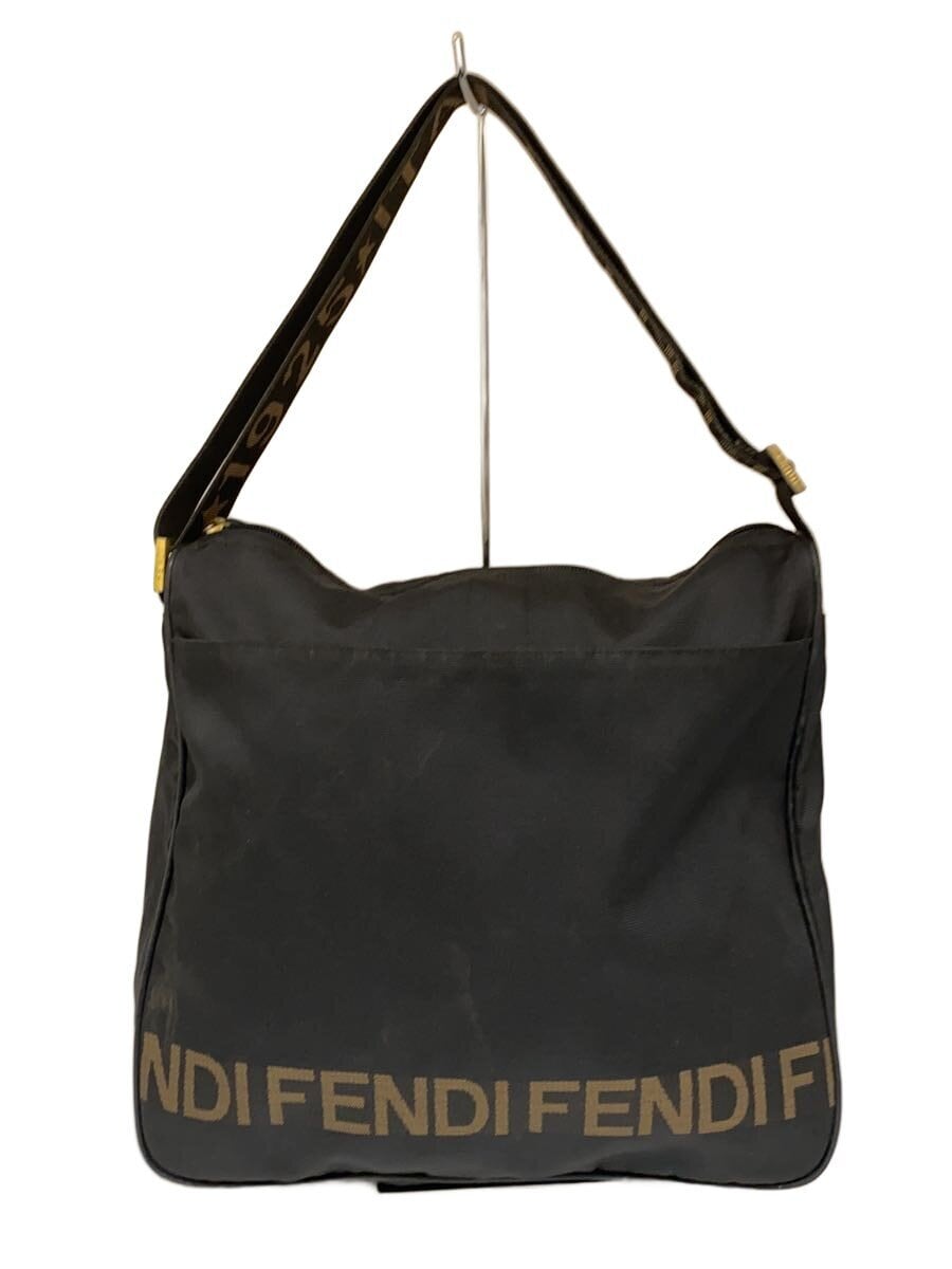 FENDI / ショルダーバッグ/ナイロン/BLK