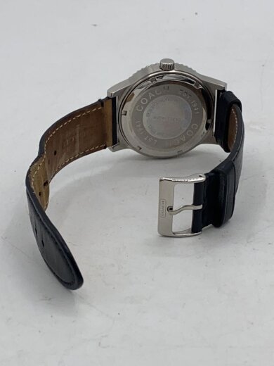 商品画像：クォーツ腕時計/アナログ/レザー/BLK 4