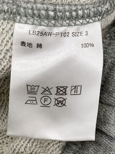 商品画像：ストレートパンツ/3/コットン/GRY/無地/LB25AW-PT02 5