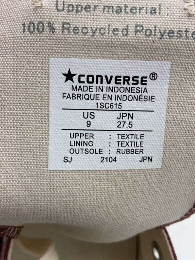 商品画像：ローカットスニーカー/27.5cm/BRD/キャンバス/1SC615 5