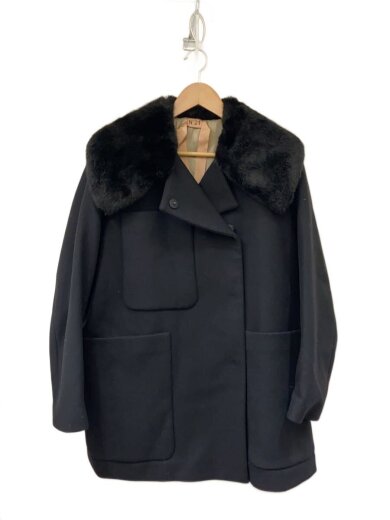 商品画像：コート/36/ウール/BLK/151-0051-3219 1