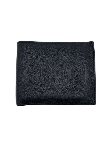 商品画像：2つ折り財布/レザー/BLK/メンズ 1