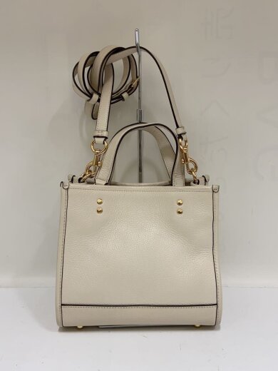 商品画像：デンプシー・トート22_ホワイト/レザー/WHT/無地 3