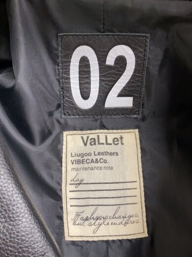 商品画像：VaLLet/ダブルライダースジャケット/L/牛革/BLK/CW22-R-1 3