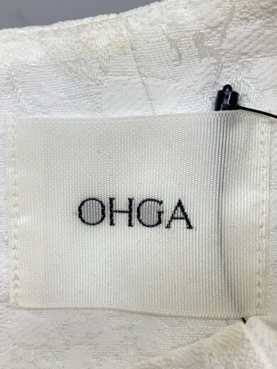 商品画像：長袖ブラウス/FREE/ポリエステル/WHT/花柄/OHGA-1059 3