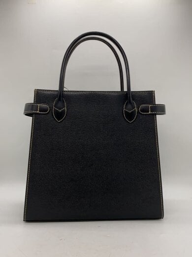 画像：BURBERRYハンドバッグ/レザー/BLK/無地//3