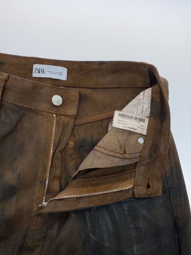 画像：ZARAコーティング加工/ボトム/36/デニム/BRW//3