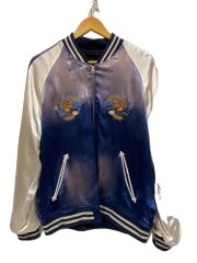 24FW Schott RAYON SUKA ASING JACKET/L/レーヨン/BLU/782-4252005