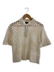 Big Mesh Polo Sweate /S/コットン/CRM/117178