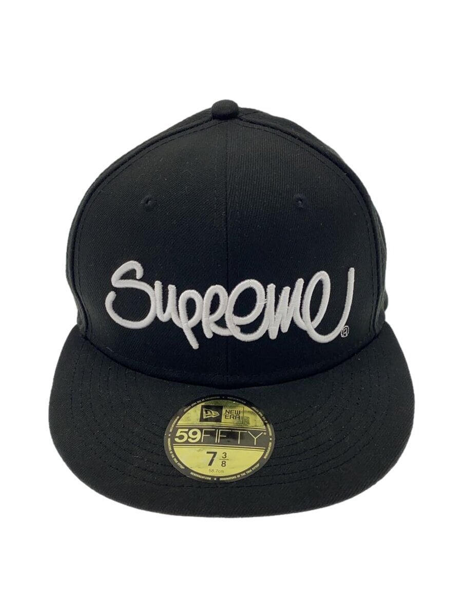 Supreme × NEW ERA / 22SS/Handstyle New Era/7 3/8/ポリエステル/BLK/メンズ//