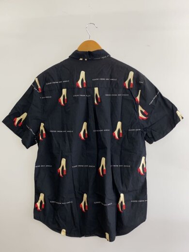 商品画像：半袖シャツ/L/コットン/BLK/総柄 2