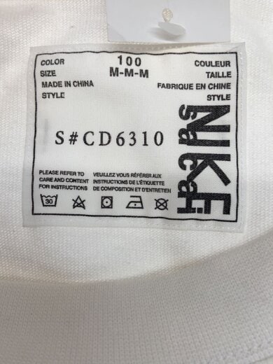 商品画像：×sacai/再構築/Tシャツ/M/コットン/WHT/CD6310-100// 3