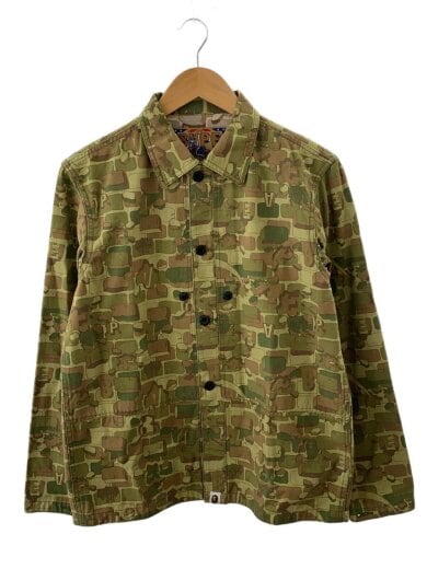 商品画像：BAPE MILITARY JACKET/ジャケット/M/コットン/KHK/カモフラ 1