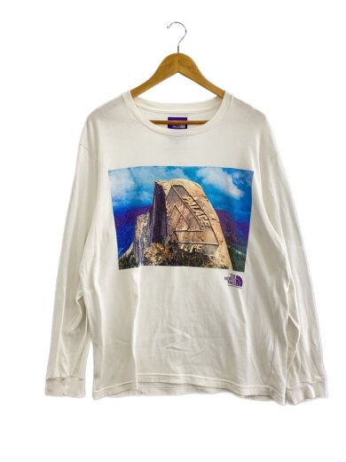 商品画像：21SS/L/S Graphic Tee/L/コットン/WHT/NT3127N 1