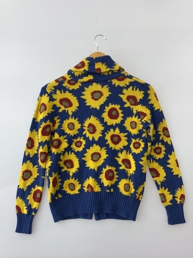 商品画像：カーディガン(厚手)/XS/コットン/BLU/総柄/511080110-1071 2