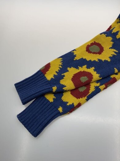 商品画像：カーディガン(厚手)/XS/コットン/BLU/総柄/511080110-1071 6