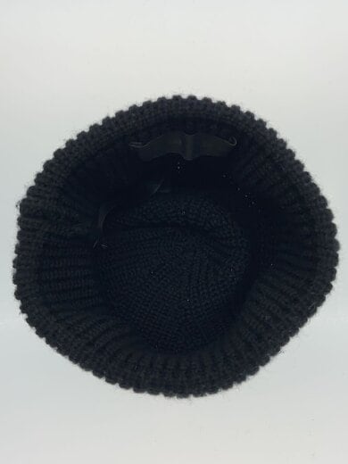 商品画像：Beanie with metal plate logoニットキャップ/FREE/コットン/BLK/無地/メンズ 3