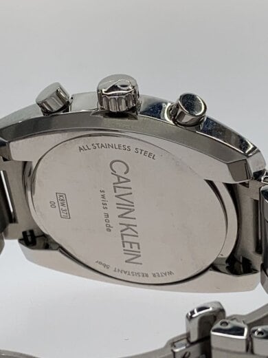 商品画像：クォーツ腕時計/アナログ/ステンレス/NVY/SLV/K8W371 3