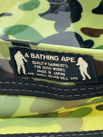 商品画像：APE CAMO TOTE/トートバッグ/PVC/GRN/カモフラ 5