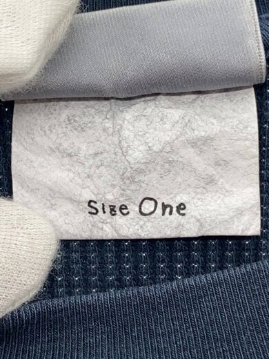 商品画像：ワッフル/長袖Tシャツ/one/コットン/NVY/無地 4