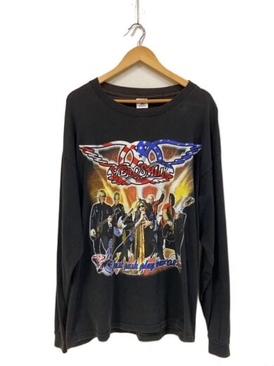 商品画像：AEROSMITH JUST PUSH PLAY SORAYAMA AMERICAN FLAG/XL/コットン/BLK// 1