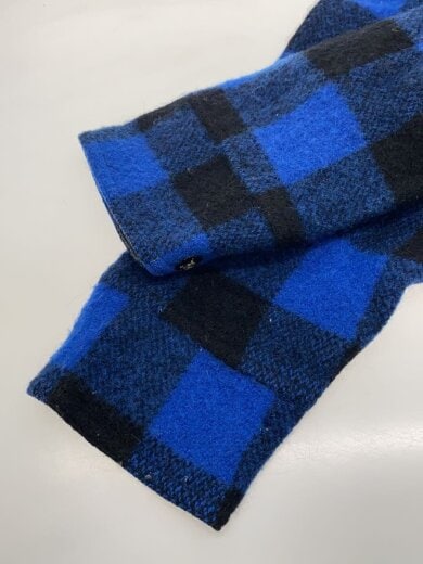 商品画像：LABONVILLE/ナイロン切替/ジャケット/USA製/ウール/BLU/チェック 4