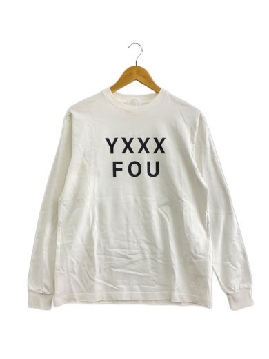 商品画像：XXX LONG SLEEVE T-SHIRT/長袖Tシャツ/S/コットン/WHT/プリント 1