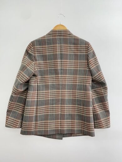 商品画像：テーラードジャケット/36/ウール/GRY/チェック/8622-209-0006 2