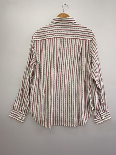 商品画像：Flower Striped Shirt/長袖シャツ/M/アクリル/WHT/ストライプ/253BoTT38 2