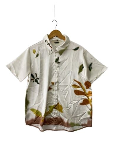 商品画像：サテン/半袖シャツ/FREE/ポリエステル/WHT/総柄/VD212SH0402 1
